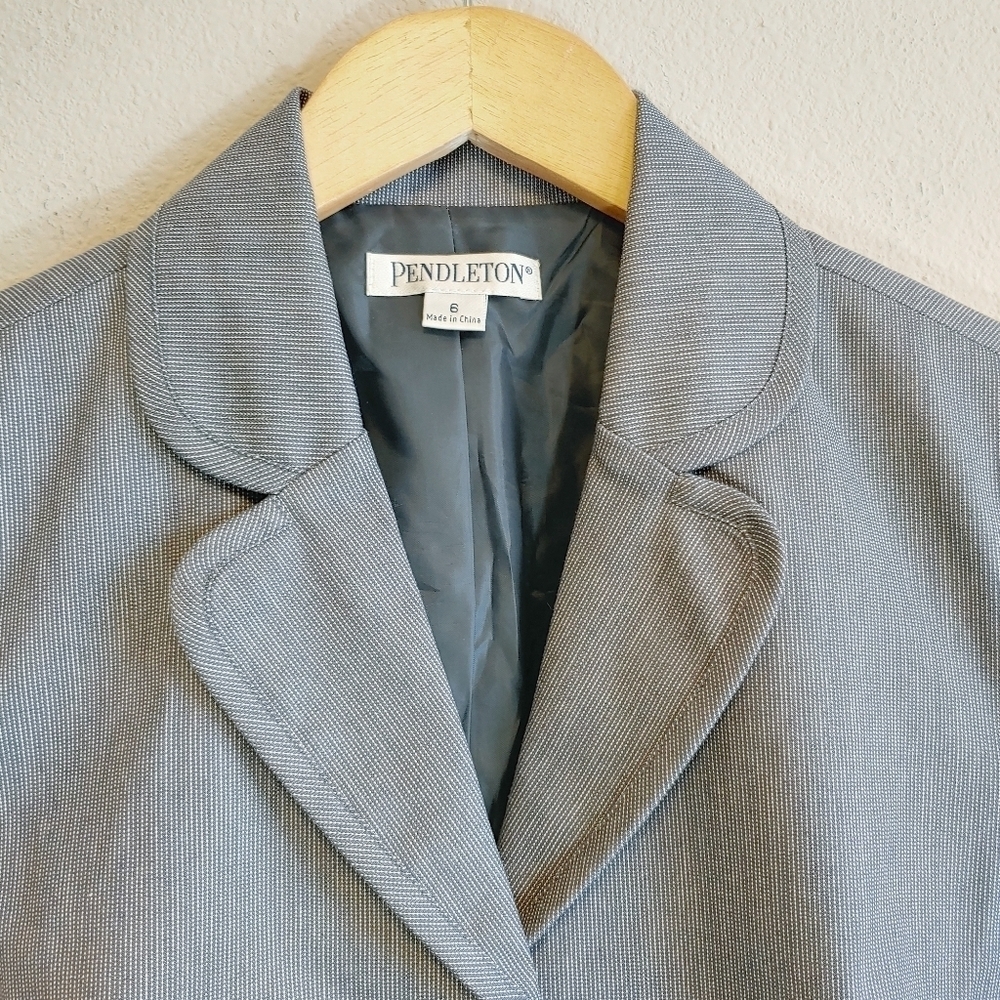 Pendleton Women's Pinstripe Patch Pockets Three B… - image 4